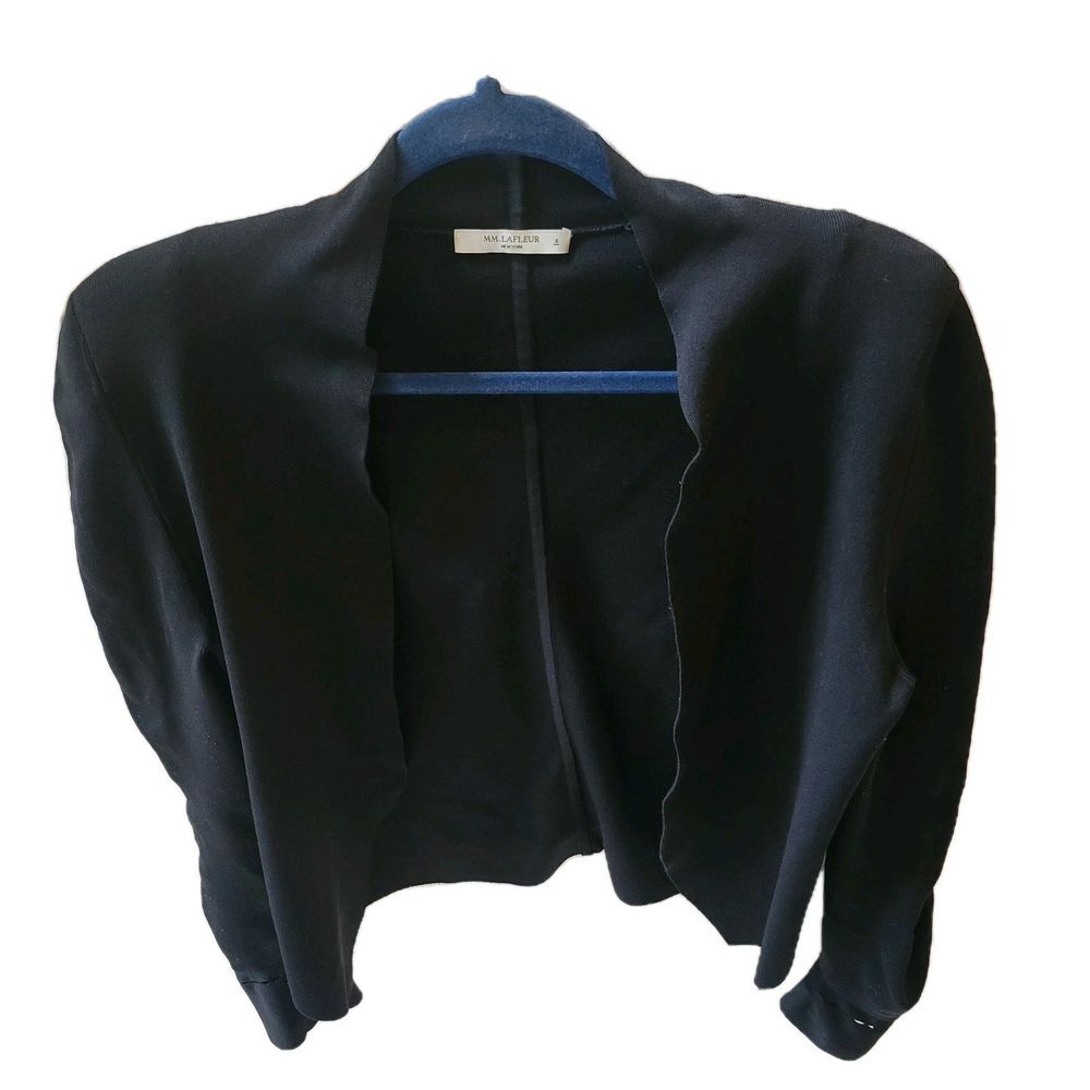 MM LaFleur Jardigan The Sant Ambroeus Womens S Latte Open Front Jacket/Cardigan